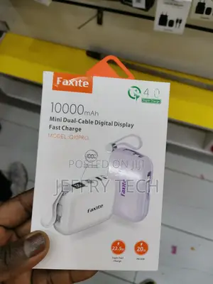 Portable Charger With Built-in Cable, 10000mah Ultra Slim US