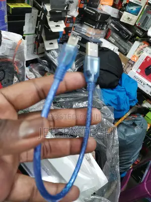 Blue Short 30 Cm V3 Mini Usb Cable