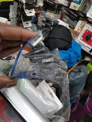Blue Short 30 Cm V3 Mini Usb Cable
