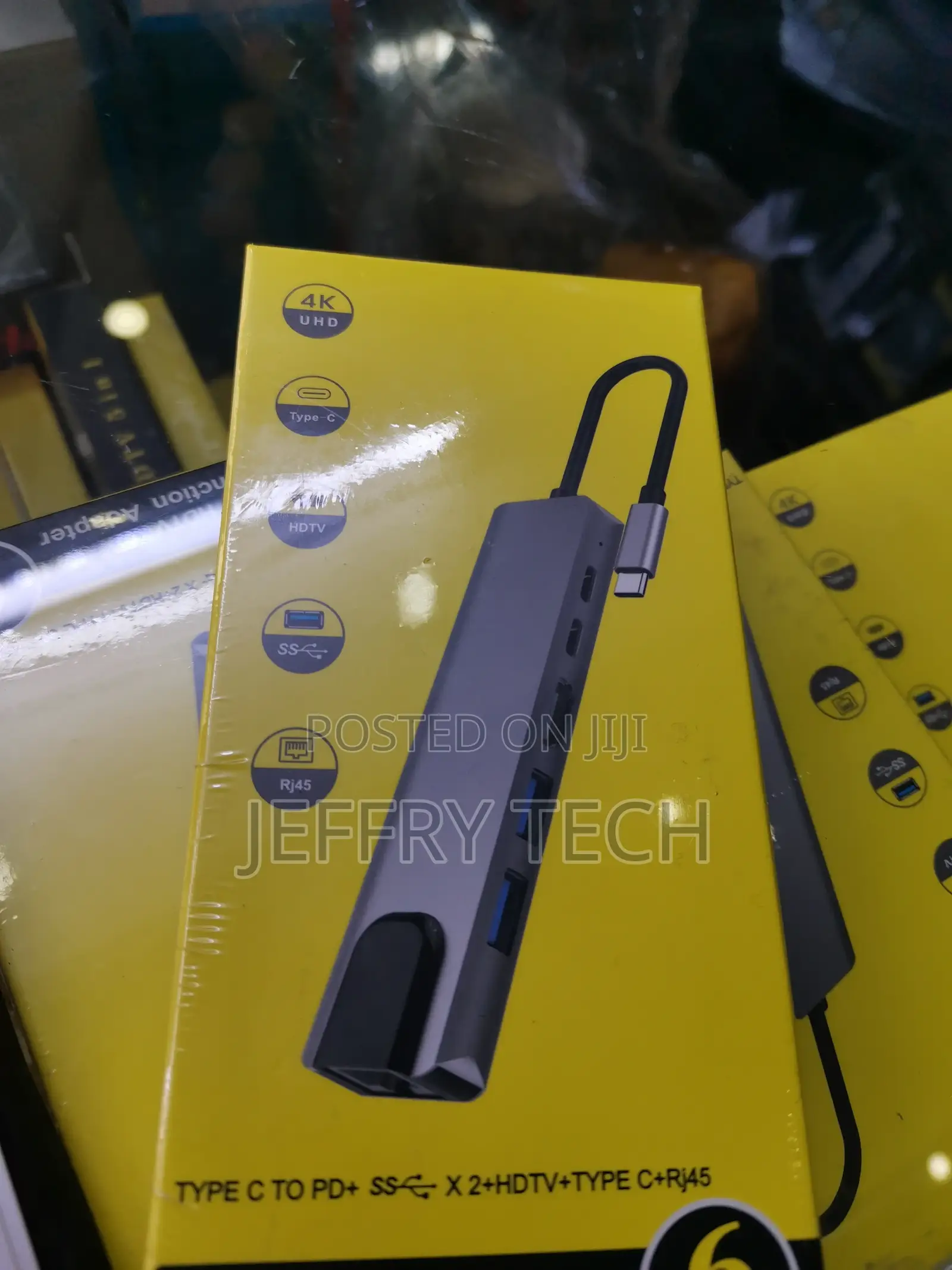 USB C to 8 Port Hub Multifunction Adapter