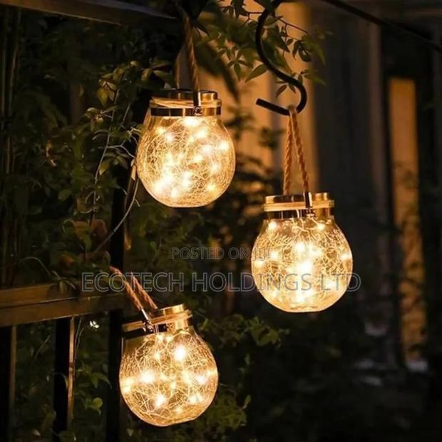 Solar Glass Bottle Outdoor Waterproof Hanging Light Jh9k