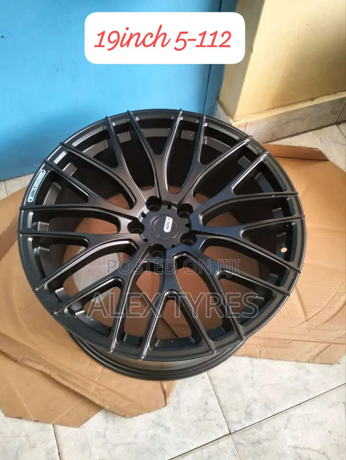Size 19 Inches Black Alloy Rims Set