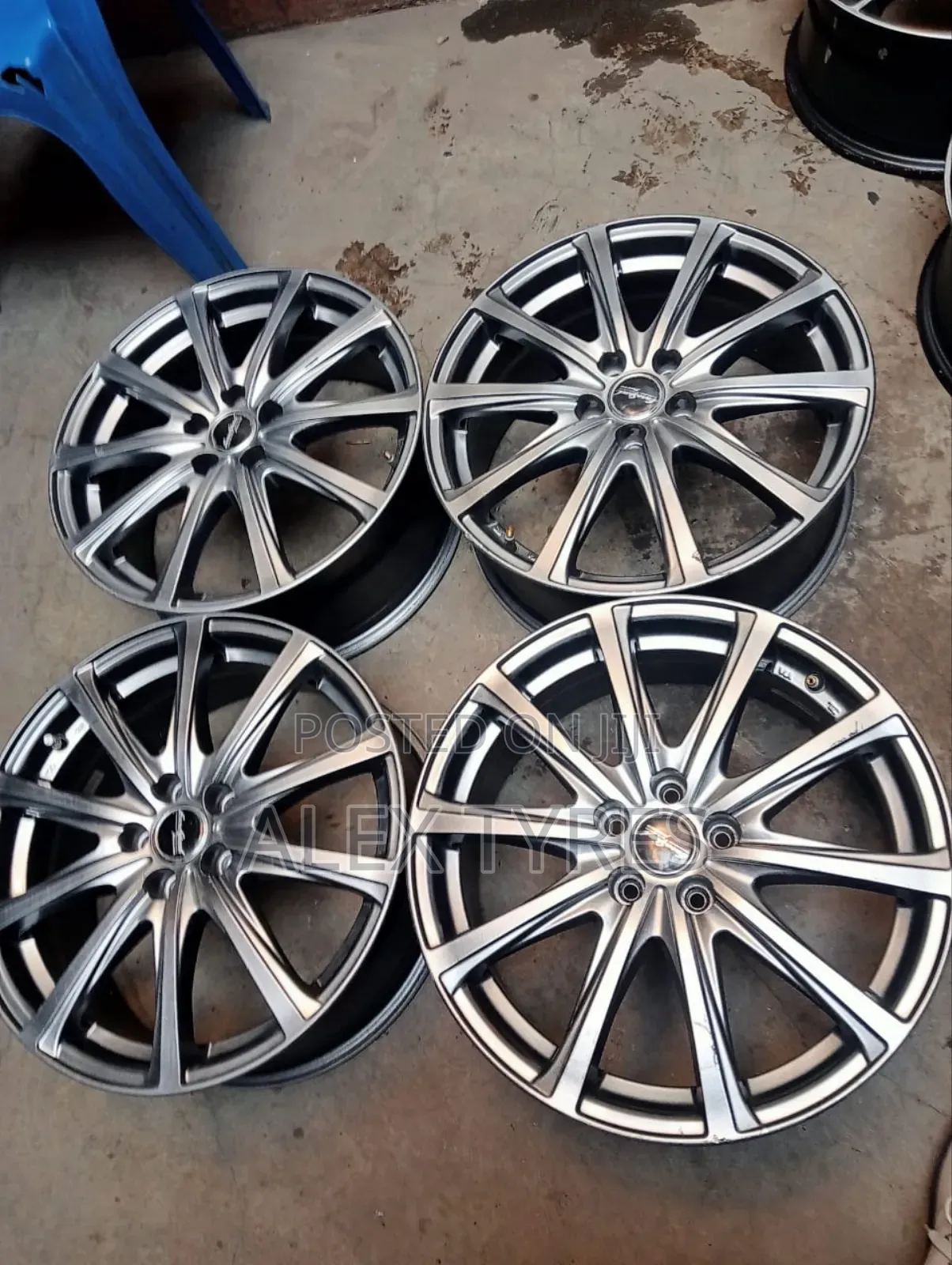 Size 17 Inches Grey Subaru Rims Set