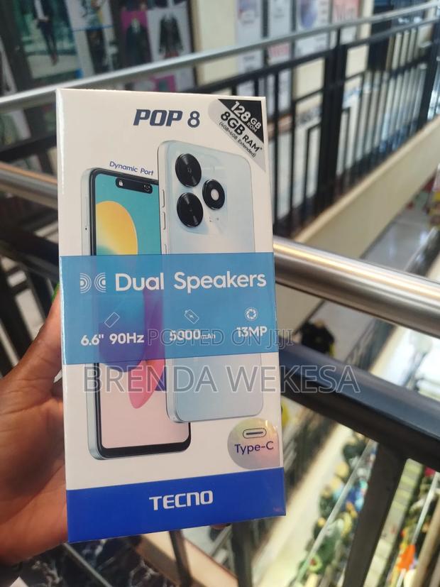 New Tecno Pop 8 128 GB Black - main view