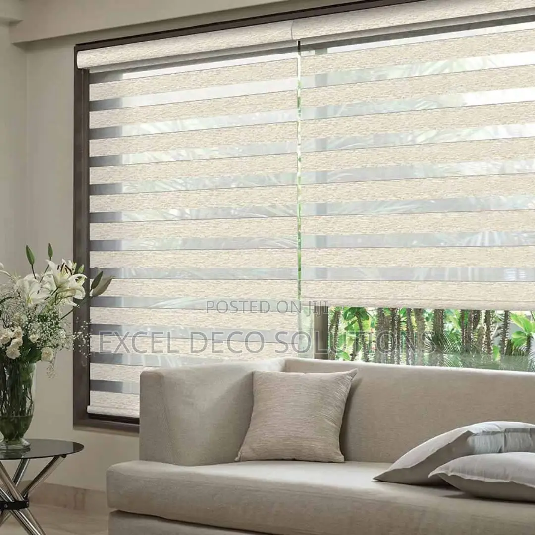 Privacy Light Control Zebra Roller Blinds