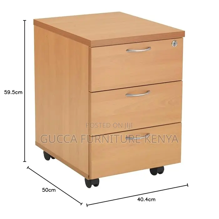 Cabinets: Office 3 Drawer Mobile Pedestal Storage Cabinet