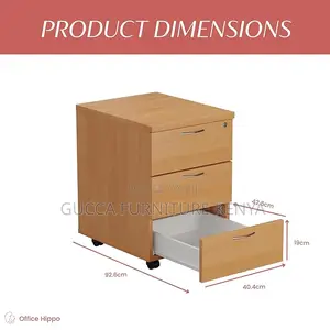Cabinets: Office 3 Drawer Mobile Pedestal Storage Cabinet
