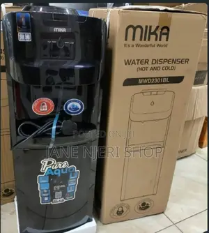 Hot and Cold Black Mika Dispenser
