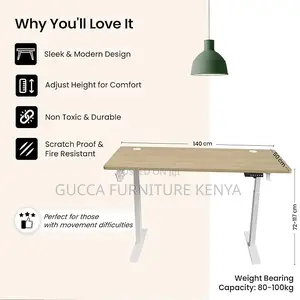 Office Tables: 1400mm Height Adjustable Computer Table