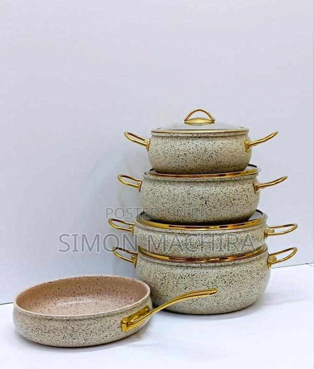 9pcs Granite Coated Cookware - main view