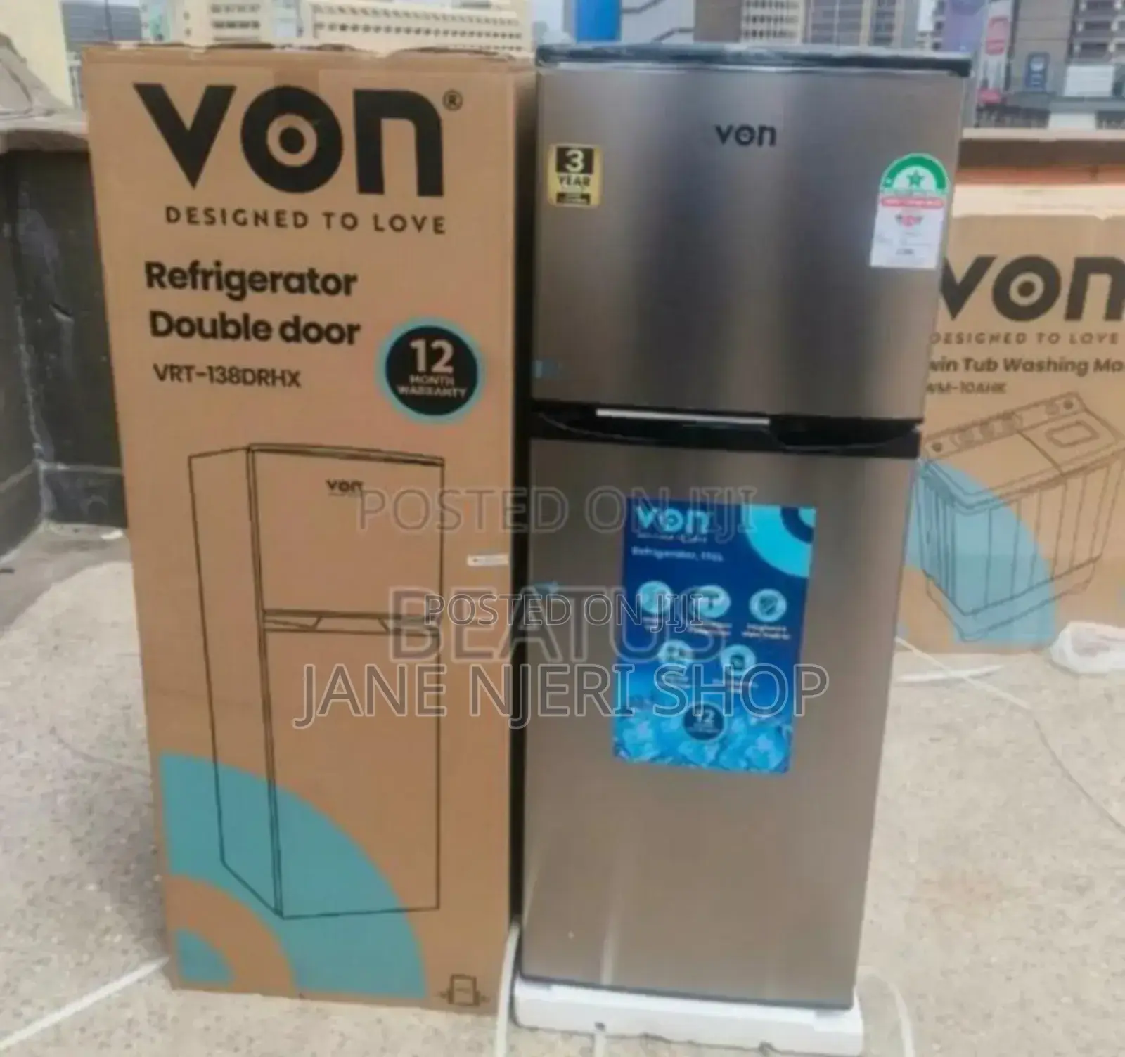 Origina 138 Litres Von Double Door Refrigerator