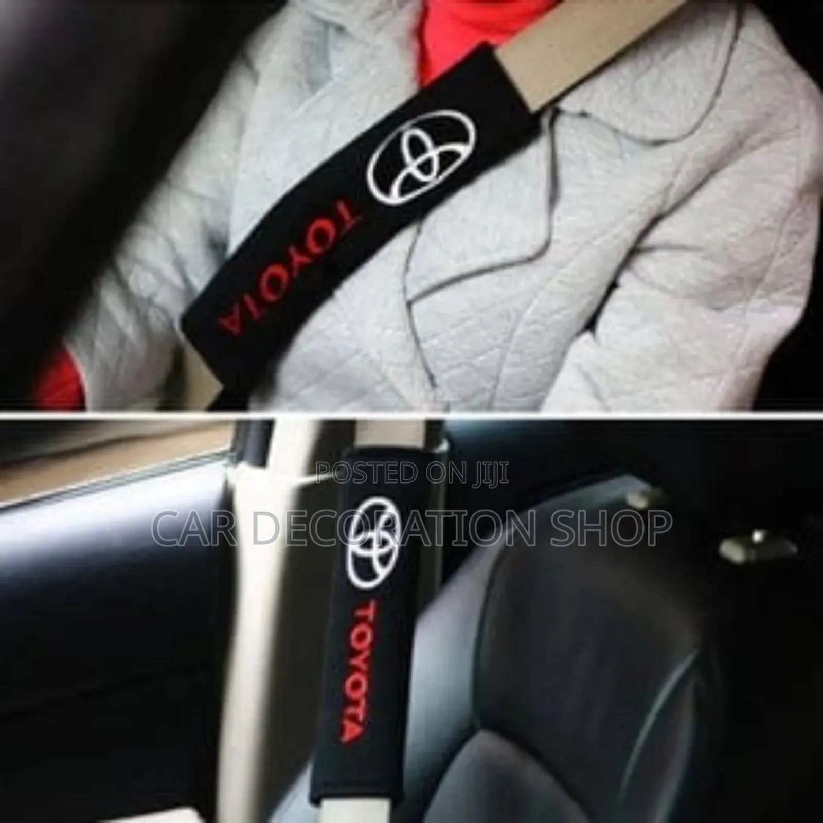 2* Toyota Branded Standard Size Safety Belt Pad Cover