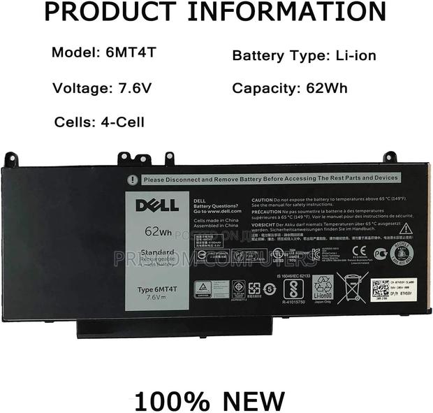 Laptop Battery for Dell Precision 15 3510 M3510 6MT4T 06MT4T