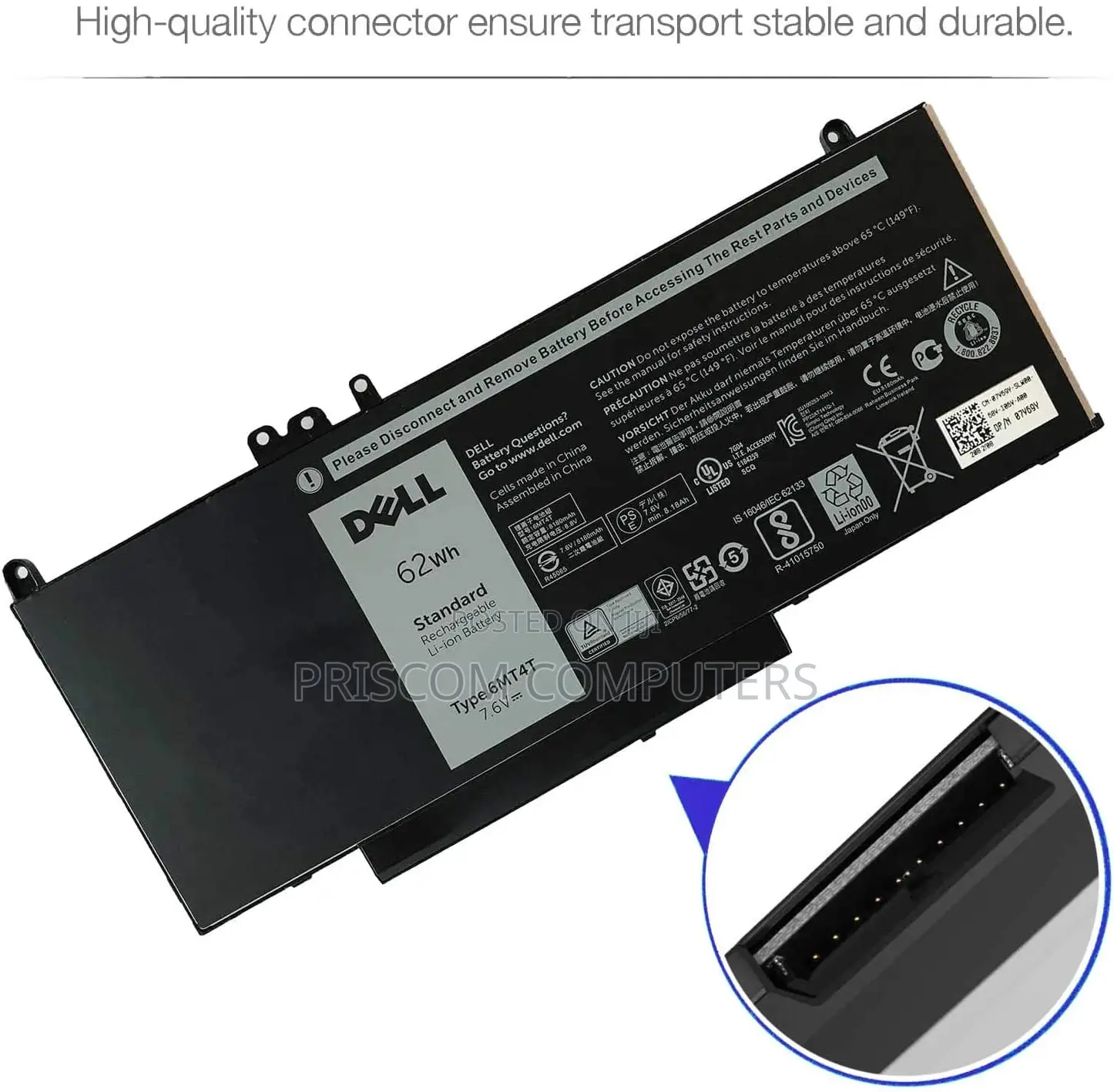 6MT4T Laptop Battery for Dell Latitude E5470 E5570 3510