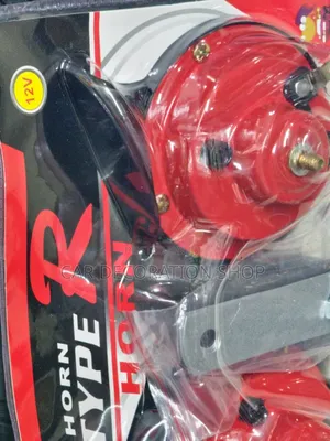 Brand New 12v Red Horn With Peugeot Sound for All Cars