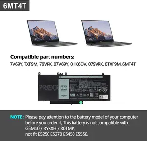 Dell Latitude E5470 E5570 6MT4T Battery
