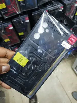 Galaxy A14 Hard Case With Camshield and Ring Kickstand-Black
