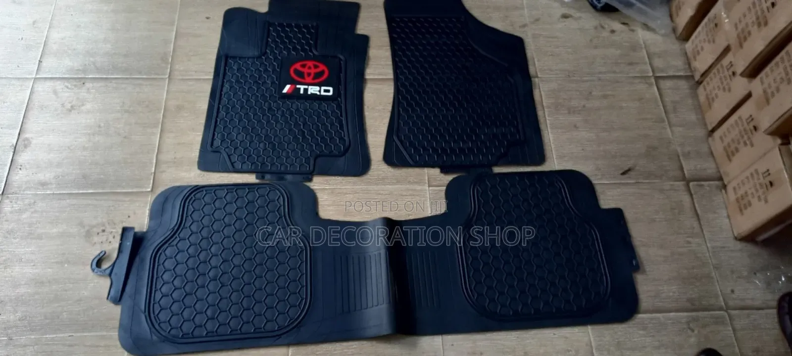 TRD Branded 3pc Heavy Duty Carpet Floor Mats