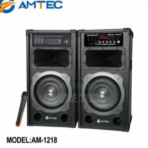 *Amtec 1218 Powered Speaker With Microphone