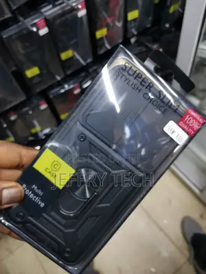 Hard Camshield Cover With Ring Stand for Samsung A55-Black