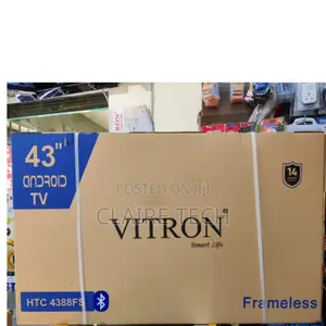 *Vitron 43" Smart Android Frameless With Bluetooth Tv