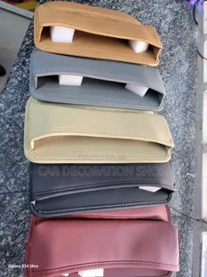 1pc Leather Standard Size Driver Seat Gap Phone Organizer