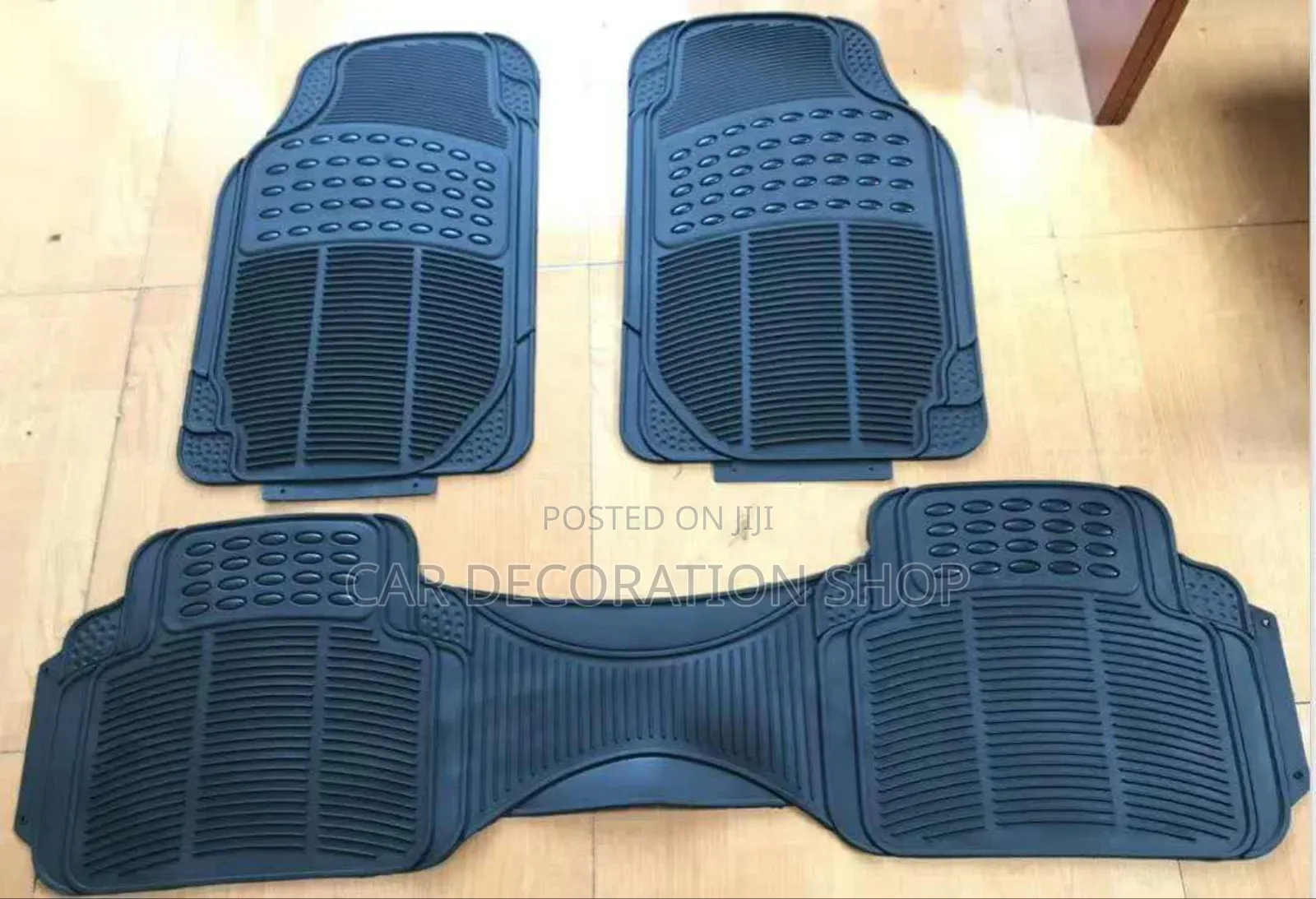3pc Dotted Cojoined Dust Carpet Floor Mats