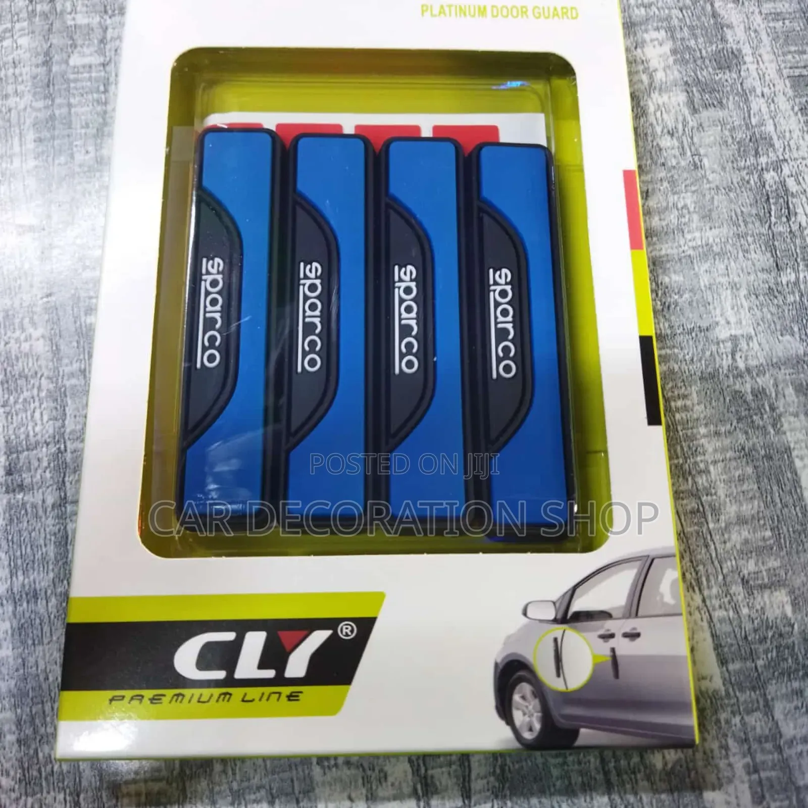 4pc Blue Sparco Door Guard