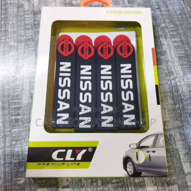 4pc Nissan Black Door Guard Self Adhesive
