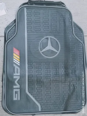 Amg Mercedes Logo Mats in Grey Logo