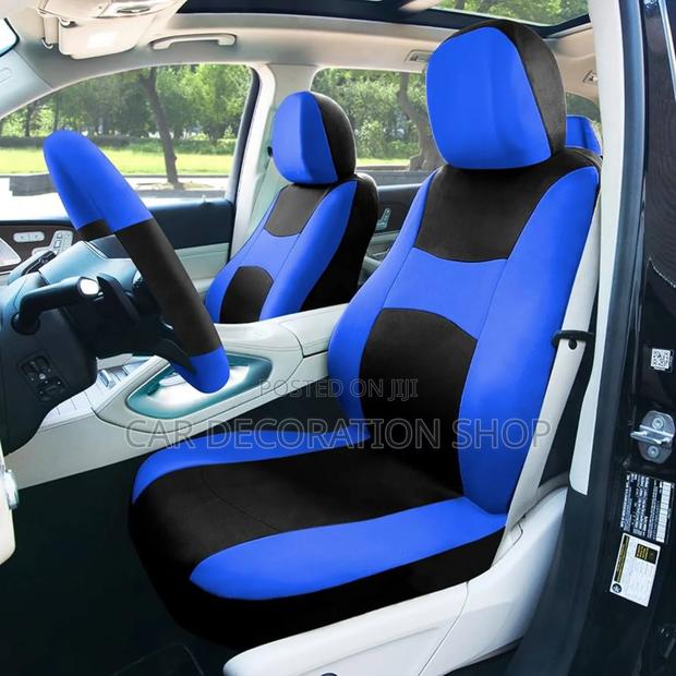 Upgrade Ur Car Seats With Blue Black Seat Fabric Seat Covers