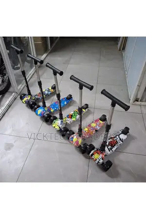 Scooters,Small Wide Wheels With Melodies and Lights
