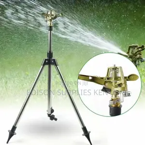 Tripod Sprinkler Stand Spike Stand Metallic Jet Sprinkler
