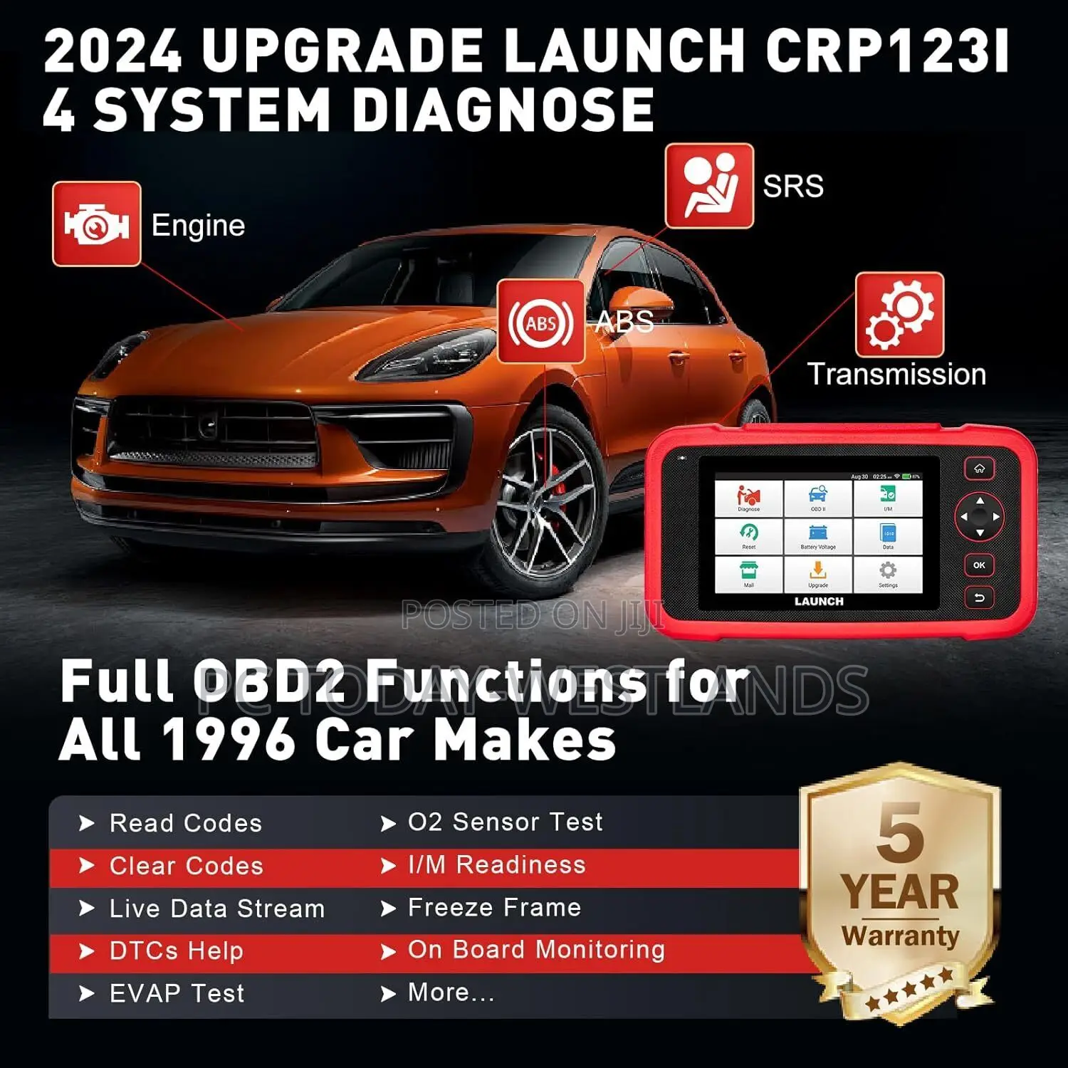 Launch X431 Crp129i V2.0 Obd2 Car Diagnostic Scanner Tool
