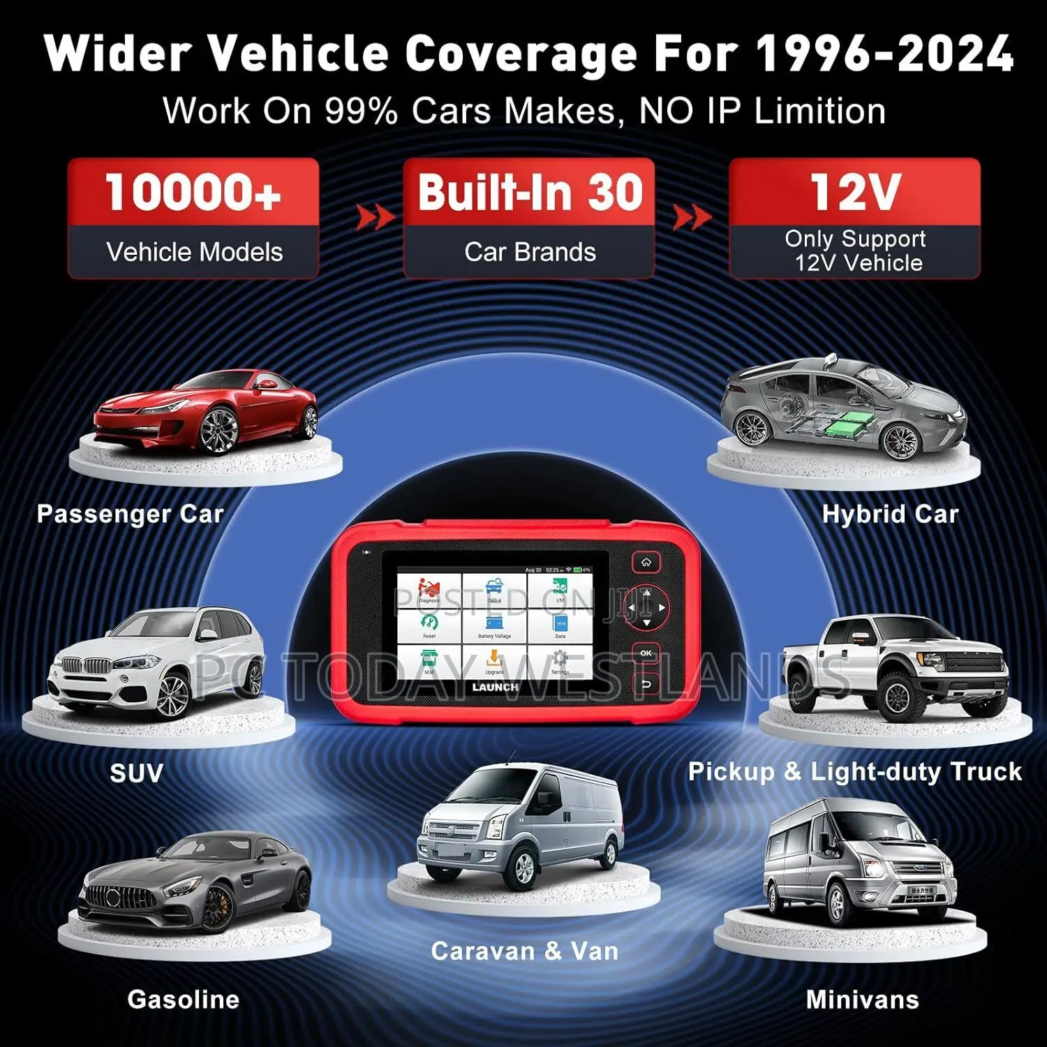 Launch X431 Crp129i V2.0 Obd2 Car Diagnostic Scanner Tool