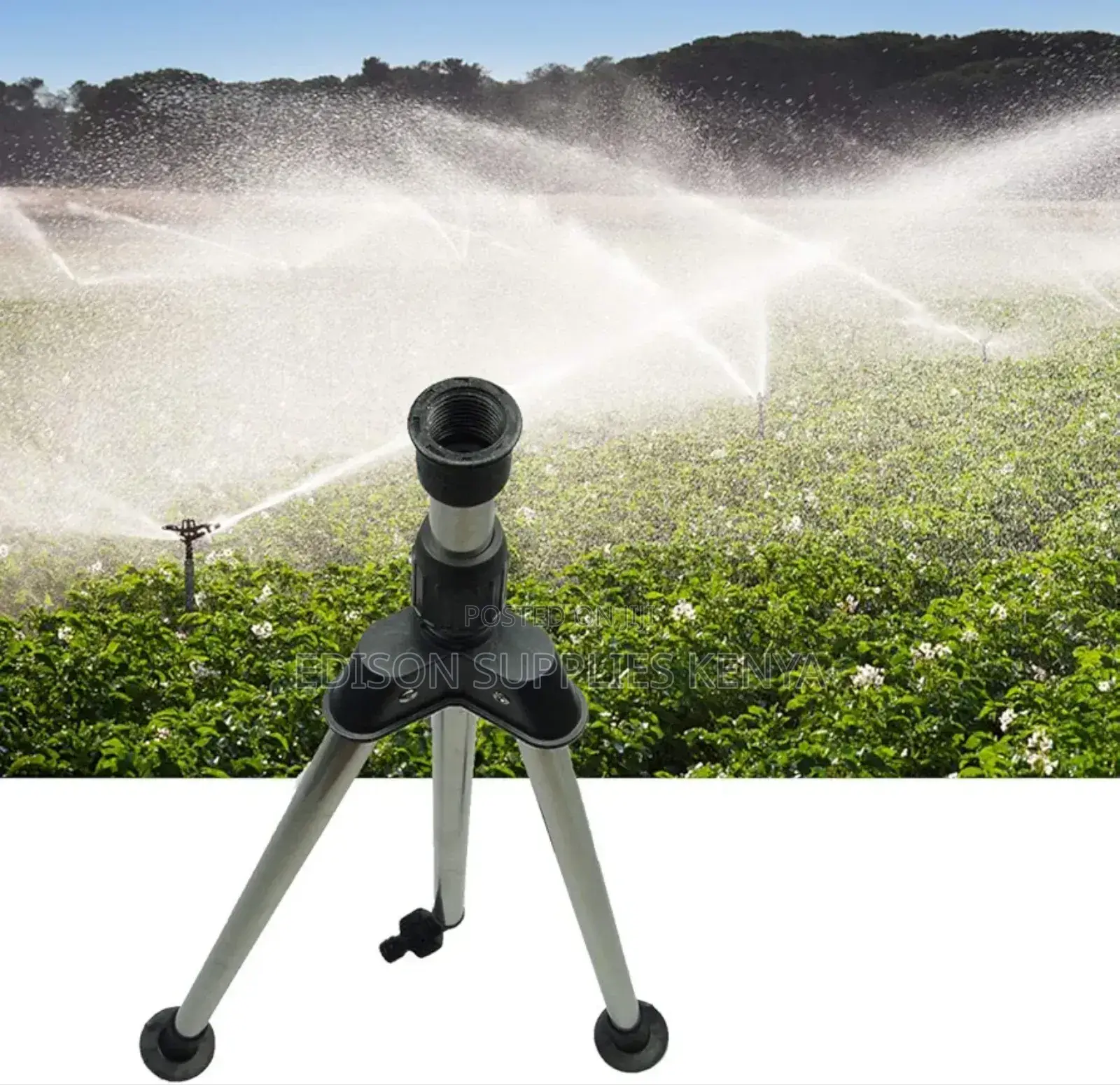 Sprinkler Spike Stand Tripod Irrigation Sprinkler Telescopic