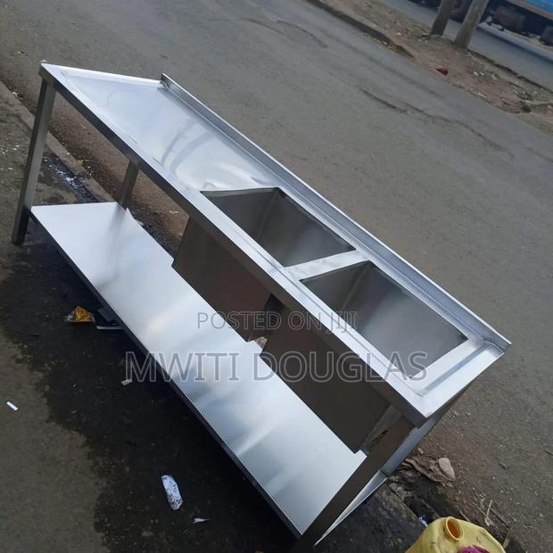 Astonishing Modern Stainless Two Bowls Washing Sink