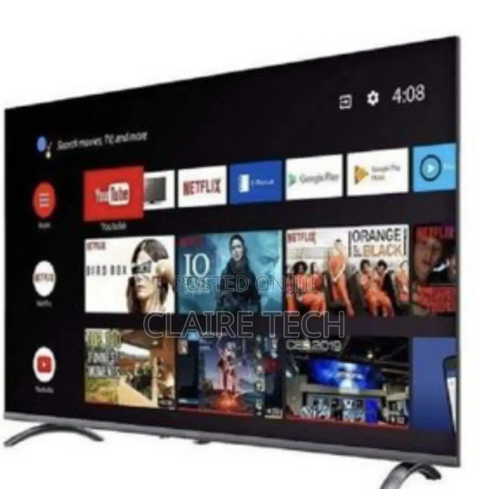 Vitron 43" Inch-FHD Smart Android Tv With Googleplay Bt