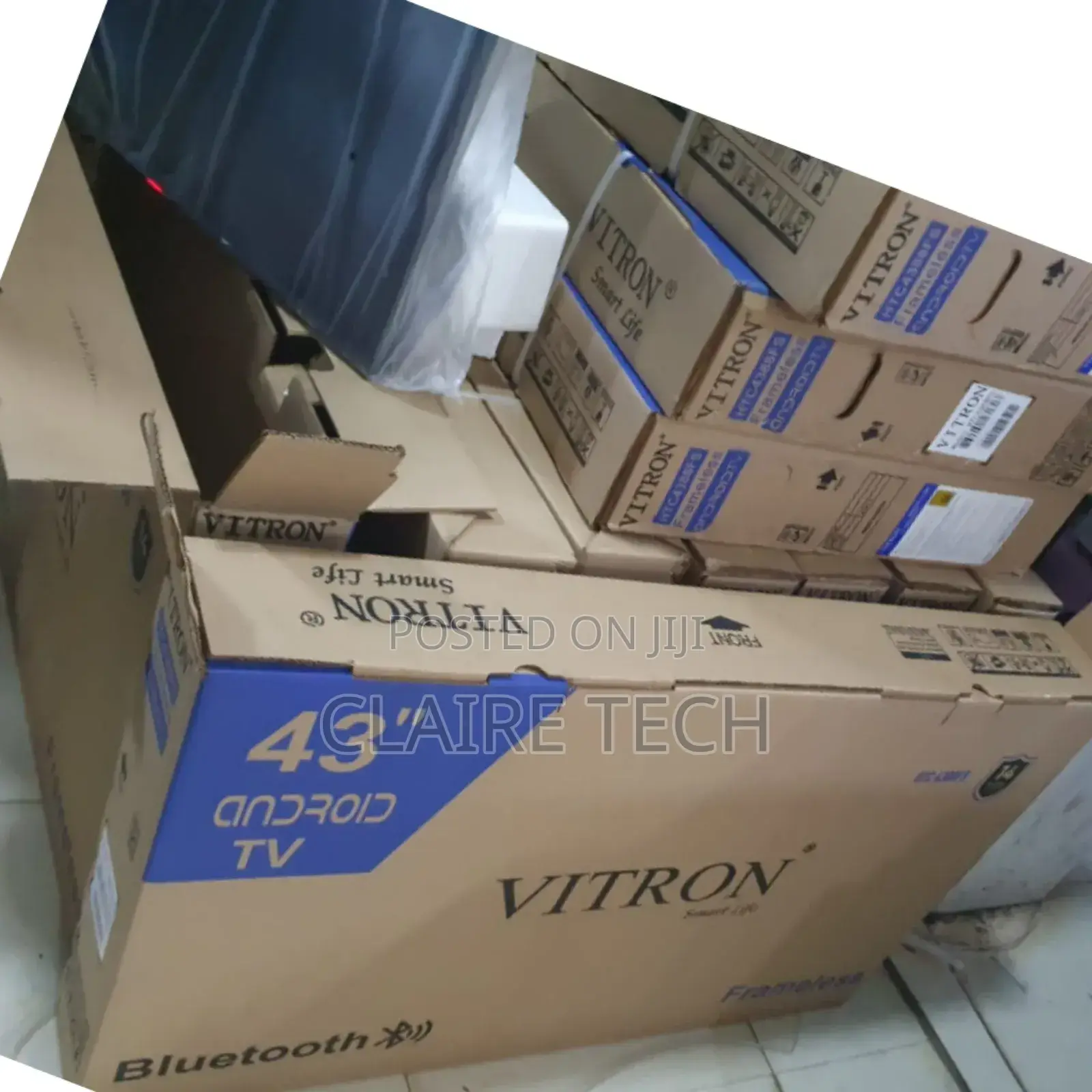 Vitron 43" Inch-FHD Smart Android Tv With Googleplay Bt
