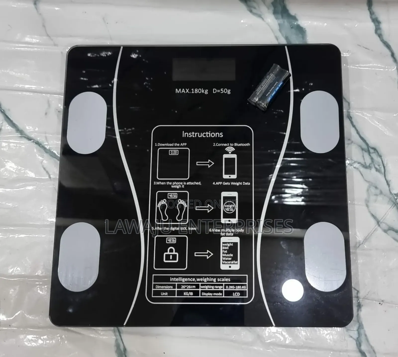 Smart Digital Bluetooth Weighing Scale
