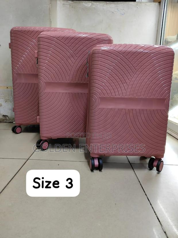 3 in 1 Unbreakable Double Zip Rubber Suitcase, Size 3 - main view