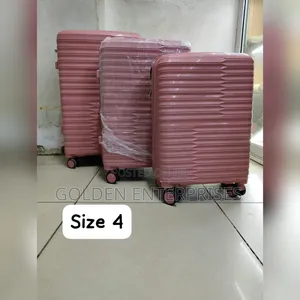 3 in 1 Unbreakable Double Zip Rubber Suitcase, Size4