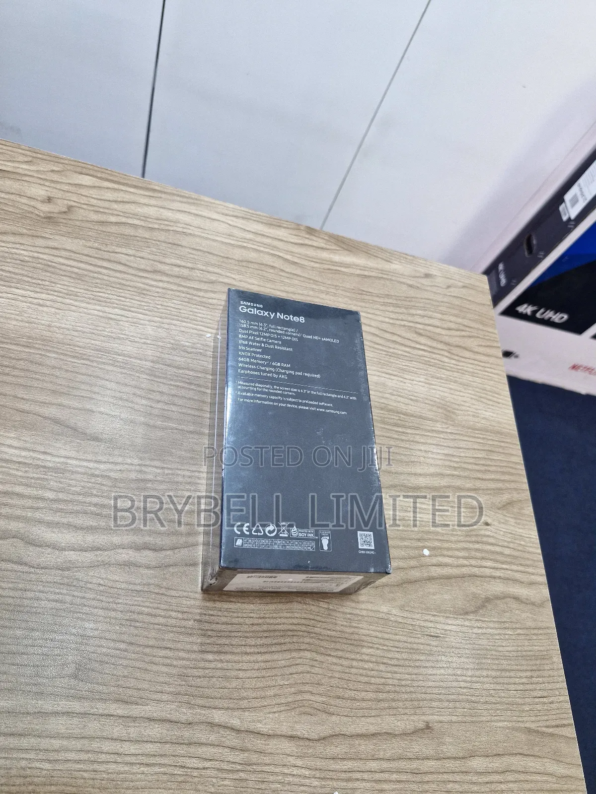 New Samsung Galaxy Note 8 128 GB Black