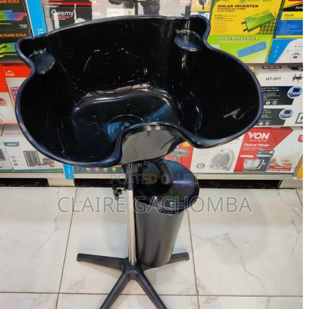 Black Salon Sink With Tank - main view