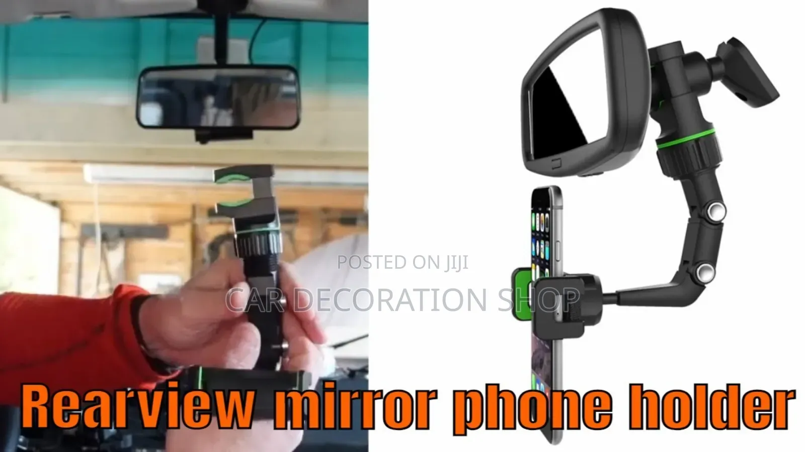 Rearview Mirror Phone Holder for Cars
