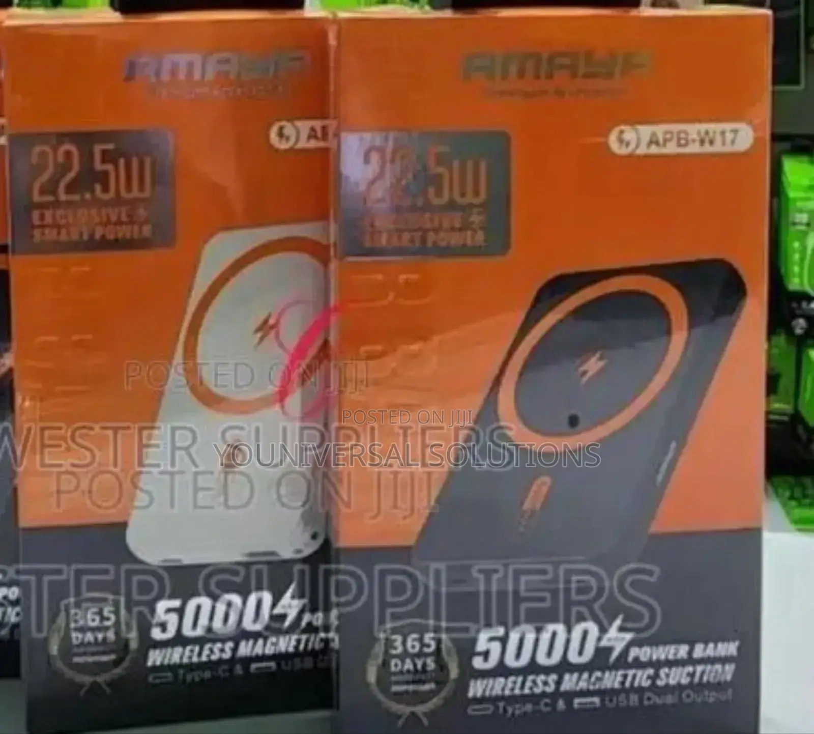 Amaya 5,000mah Wireless Magnetic Suction Power Banks
