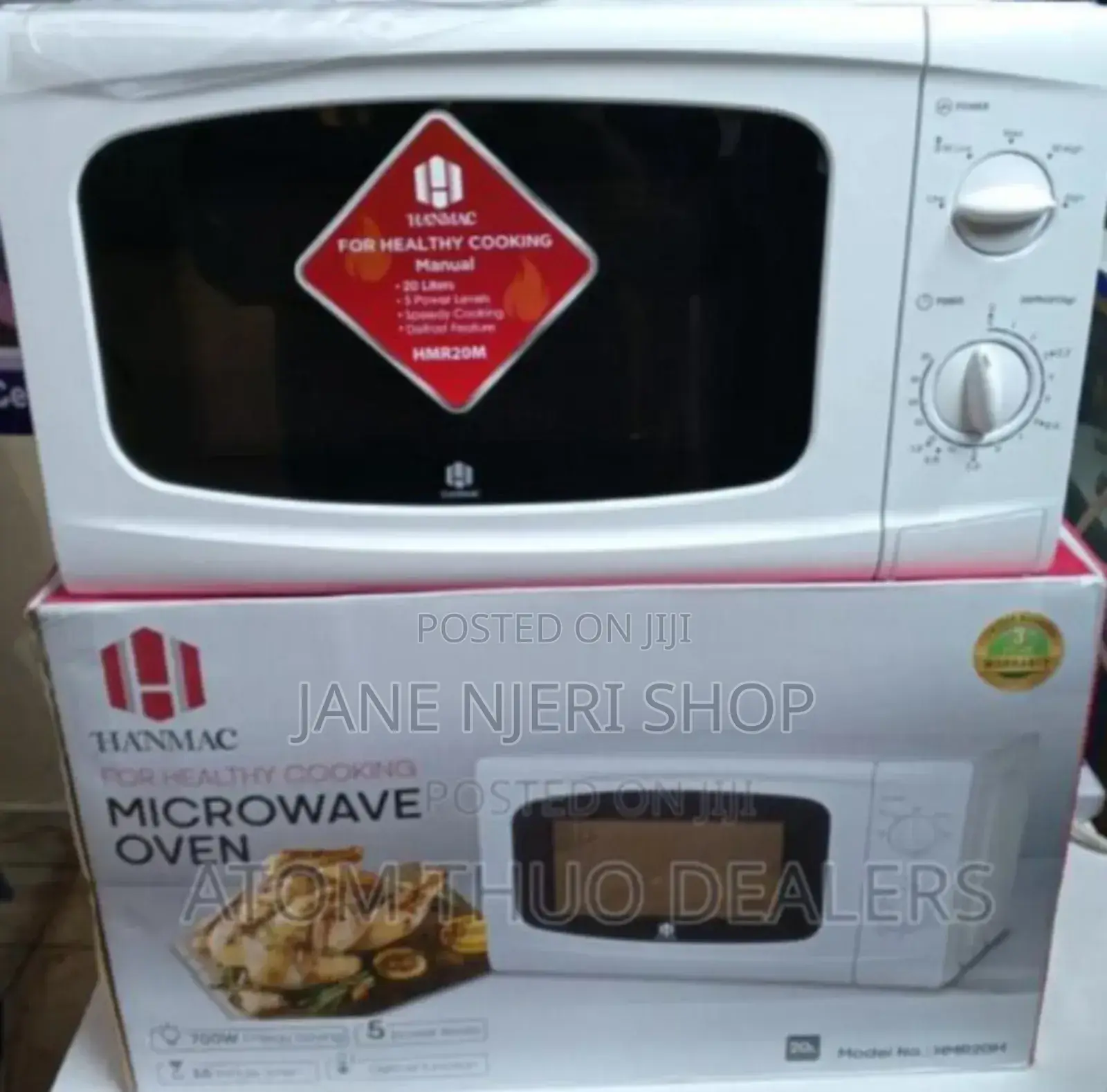 Hanamac 20 Litres Manual Microwave