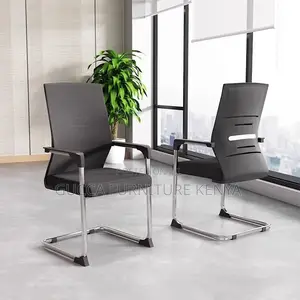 Office Chairs: Mesh Cantilever Visitors Office Bow Chair