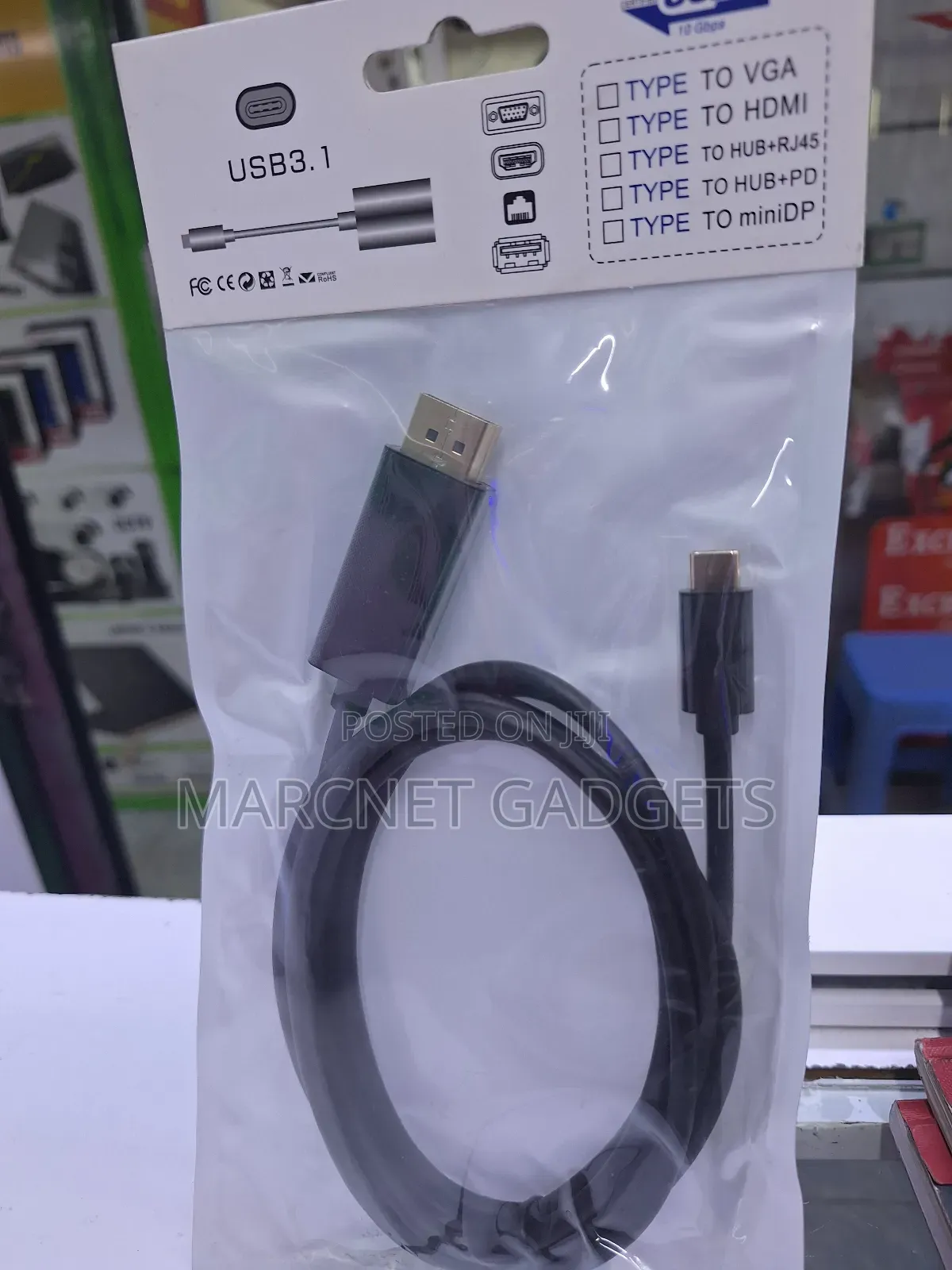 Strong High Speed Usb Type C to Display Port Cable 1.8M