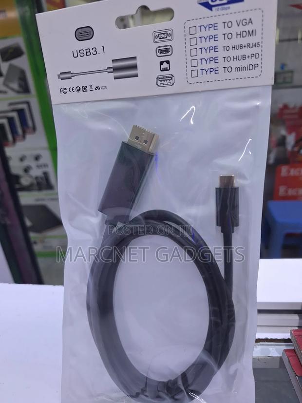 Strong High Speed Usb Type C to Display Port Cable 1.8M